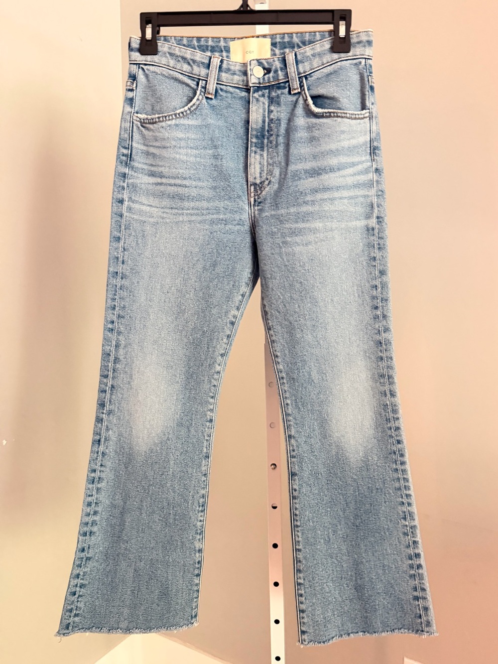 CQY Organic Cotton Ankle Crop Jeans Sz 26/27 NEW $400!!